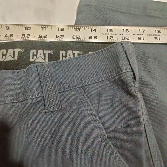 NWT CAT Utility Pants Men Size 32x30(32x29) Navy Blue Flex Waistband - Picture 2 of 6